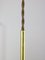 Lámpara colgante italiana Mid-Century grande de latón y opalino, Imagen 8