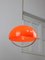 Lampe à Suspension Space Age en Verre Acrylique Orange, Italie, 1970s 7