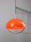 Space Age Italian Orange Acrylic Glass Pendant Lamp, 1970s 8