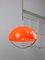Space Age Italian Orange Acrylic Glass Pendant Lamp, 1970s, Image 8