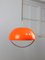 Space Age Italian Orange Acrylic Glass Pendant Lamp, 1970s 1