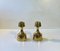 Mid-Century Scandinavian Candlesticks in Brass, 1960s, Set of 2, Image 3