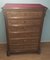 Bedside Tables and Chest of Drawers in Walnut, 19th Century, Set of 3 13