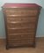 Bedside Tables and Chest of Drawers in Walnut, 19th Century, Set of 3, Image 13