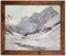 Alex Weise, paisaje nevado, pintura al óleo sobre lienzo, años 20, Imagen 9
