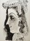Pablo Picasso, Frau Linkes Profil, Original Lithographie, 1957 2