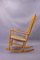 Model J16 Beech & Papercord Rocking Chair by Hans Wegner for FDB Furniture, 1970s, Image 10