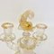Candleholders in Murano Glass with Gold Leaf Decor by Barovier & Toso, 1950s, Set of 2 2