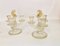 Candleholders in Murano Glass with Gold Leaf Decor by Barovier & Toso, 1950s, Set of 2, Image 1