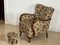 Armchair with Footrest, 1950s, Set of 2, Image 1