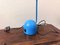 Vintage Desk Lamp in Blue Enameled Metal and Aluminum, 1960s 7