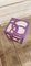 Lampe Cube Vintage Violette et Blanche 4
