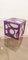 Lampe Cube Vintage Violette et Blanche 10