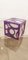 Vintage Purple and White Cube Lamp 10