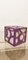 Vintage Purple and White Cube Lamp, Image 6