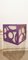 Vintage Purple and White Cube Lamp 3