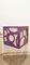 Vintage Purple and White Cube Lamp, Image 3