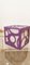 Lampe Cube Vintage Violette et Blanche 12
