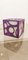 Lampe Cube Vintage Violette et Blanche 7
