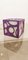 Vintage Purple and White Cube Lamp 7