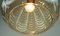 Mid-Century Pendant Light in Amber Glass, Brass & Wood, 1960s 5