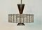 Austrian Brass Ceiling Light by Emil Stejnar for Rupert Nikoll, 1950s, Image 1