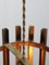 Lámpara colgante Cage italiana vintage de latón, años 70, Imagen 14