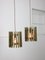 Vintage Italian Brass Cage Pendant Lamp, 1970s 4