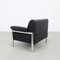 Postmodern Lounge Chair in Chrome and Leather, 1980s, Image 5