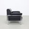 Postmodern Lounge Chair in Chrome and Leather, 1980s, Image 3