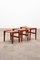 Tables Gigognes Vintage Scandinaves en Teck, 1960, Set de 3 1