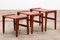 Tables Gigognes Vintage Scandinaves en Teck, 1960, Set de 3 18