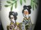 Ancient Japanese Hand-Painted Satsuma Vases, Set of 3 7