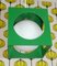 Hanging Lamp Cube in Green from Richard Essig Besigheim, 1970s, Image 6