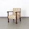 Vintage Sessel aus Holz & Stoff, 1920er 1