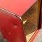 Mid-Century Chesterfield Bar Trolley in Red Skai, 1950s 9