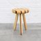 Swedish Striped Milking Stool in Pine and Teak by Andreas Zätterqvist, 2010s 1