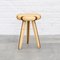 Swedish Striped Milking Stool in Pine and Teak by Andreas Zätterqvist, 2010s 3