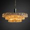 Mid-Century Crystal Ceiling Light attributed to Eriksmåla, Sweden, 1960s 2