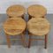 Modernist Birch Stools, Sweden, 1930s, Set of 4 4