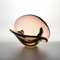 Sommerso Muschelschale aus Glas von Murano, 1950er 3
