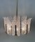 Scandinavian Glass and Brass Chandelier by Carl Fagerlund for JBS, 1960s 2