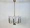 Scandinavian Glass and Brass Chandelier by Carl Fagerlund for JBS, 1960s, Image 1