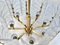 Scandinavian Glass and Brass Chandelier by Carl Fagerlund for JBS, 1960s, Image 5