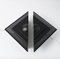 Vintage Black Triangle Wall Lamps from Herda, 1980s, Set of 2 7