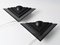 Vintage Black Triangle Wall Lamps from Herda, 1980s, Set of 2 1