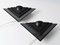 Vintage Black Triangle Wall Lamps from Herda, 1980s, Set of 2, Image 1