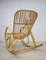 Vintage Rattan Bamboo Rocking Chair from Rohé Noordwolde 5