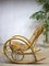 Vintage Rattan Bamboo Rocking Chair from Rohé Noordwolde 2