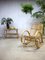 Vintage Rattan Bamboo Rocking Chair from Rohé Noordwolde 1